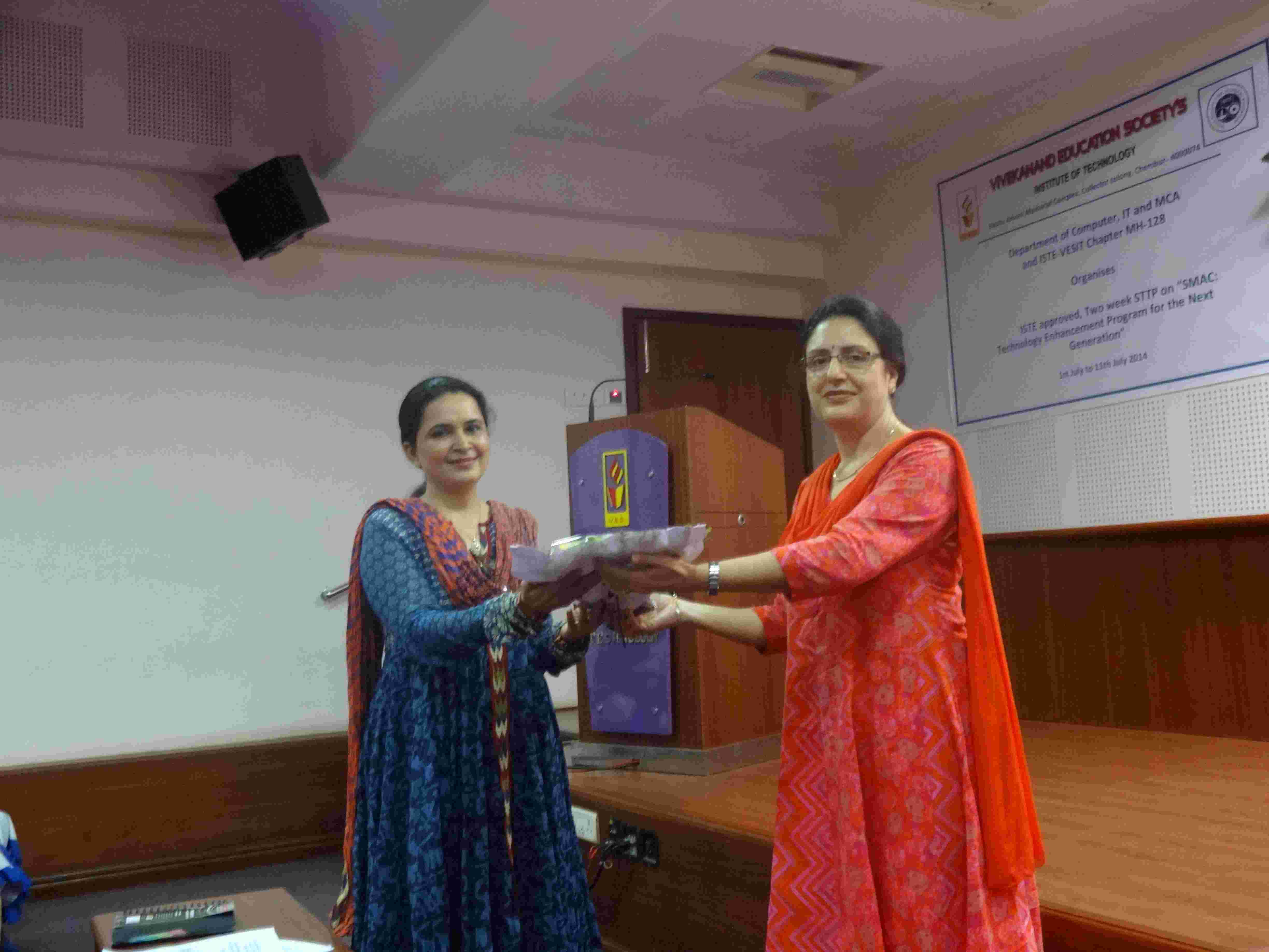 Guest speaker at Vivekanand Education Society's Institute of Technology - Mumbai